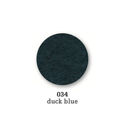 Felt coaster round, 10cm, duck blue