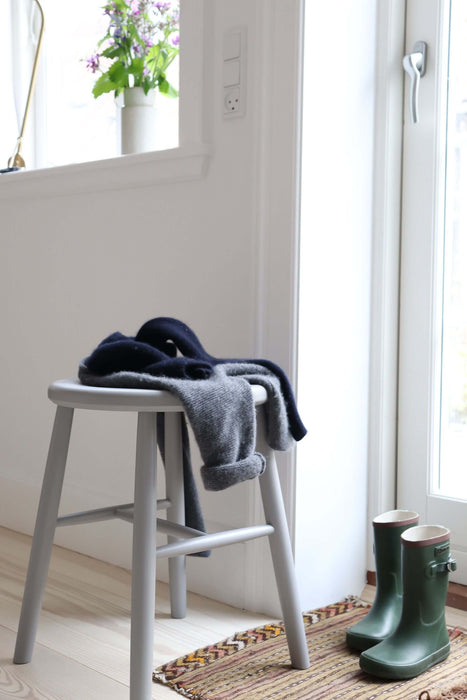 J27 Stool, Black painted beech