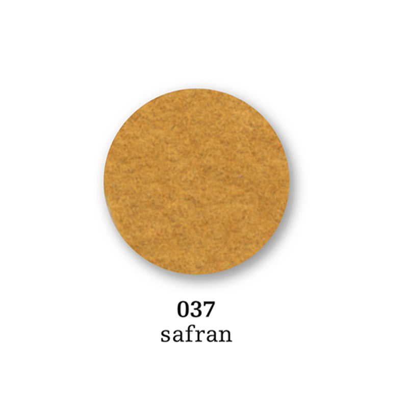 Felt coaster round, 10cm, safran