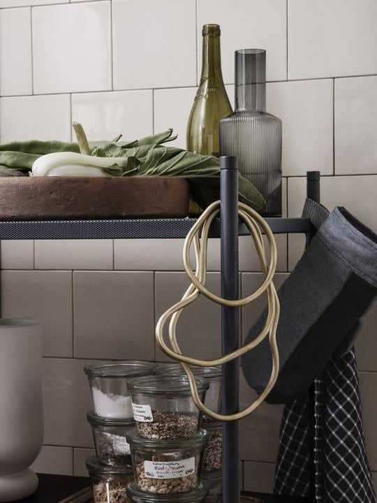 Ripple Carafe, 34cm, Smoked