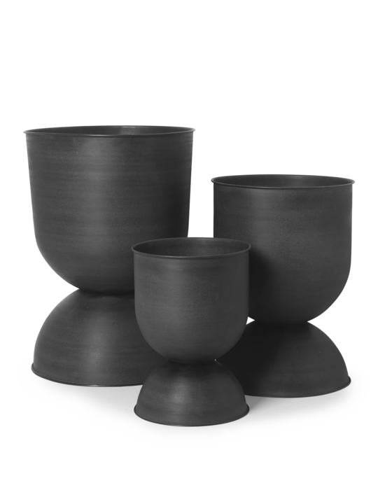 Hourglass Pot Medium, Black
