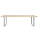 70/70 table, 170 x 85cm, Oak VeneerTop/Plywood/Grey legs