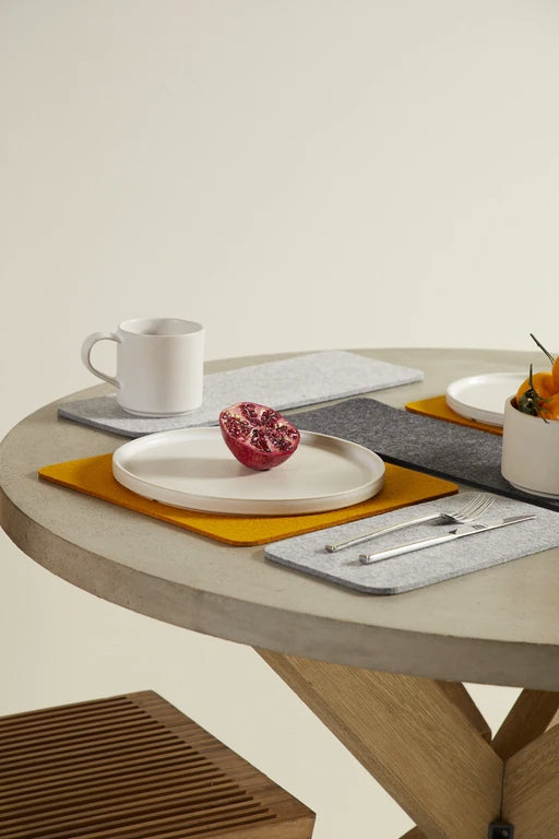 Felt placemat, 34x34cm aqua