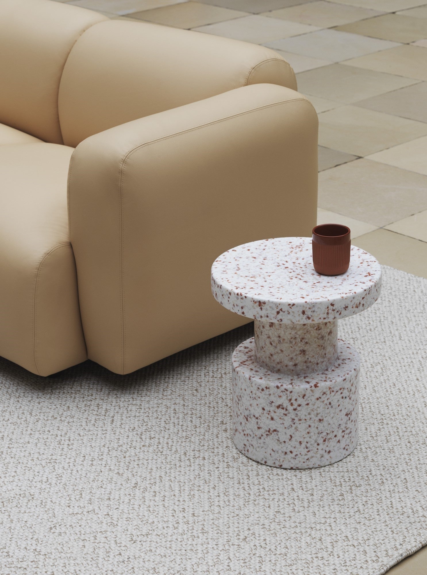 Bit Stool Stack, White/White