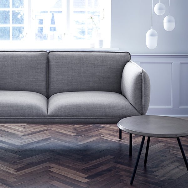 Soround Coffee Table, Concrete Top, 60cm W x 39cm H