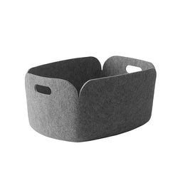 Restore Felt Storage Basket, Grey