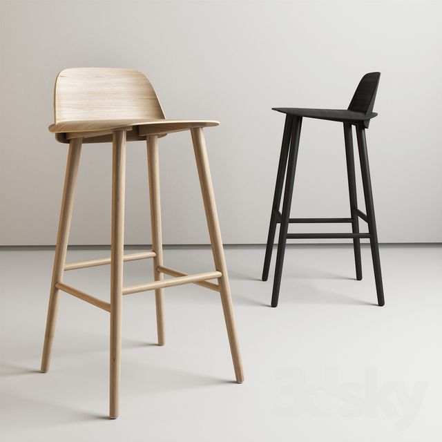 Nerd Stool, Black 75cm
