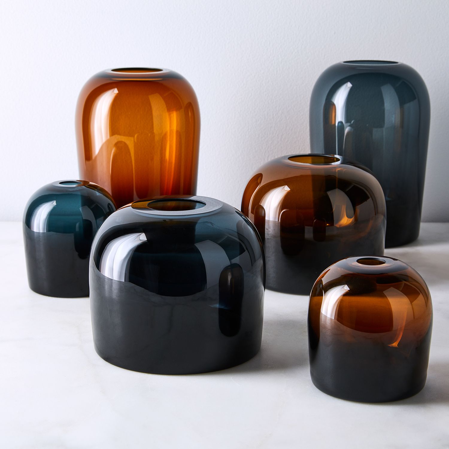 Troll Vase, Medium, Amber-Vases-Audo-vancouver special