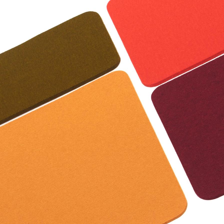 Felt placemat, 34x34cm aqua