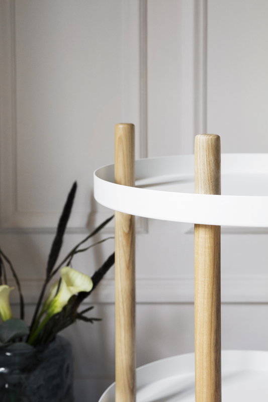 Block Table, Round, 45cm, White