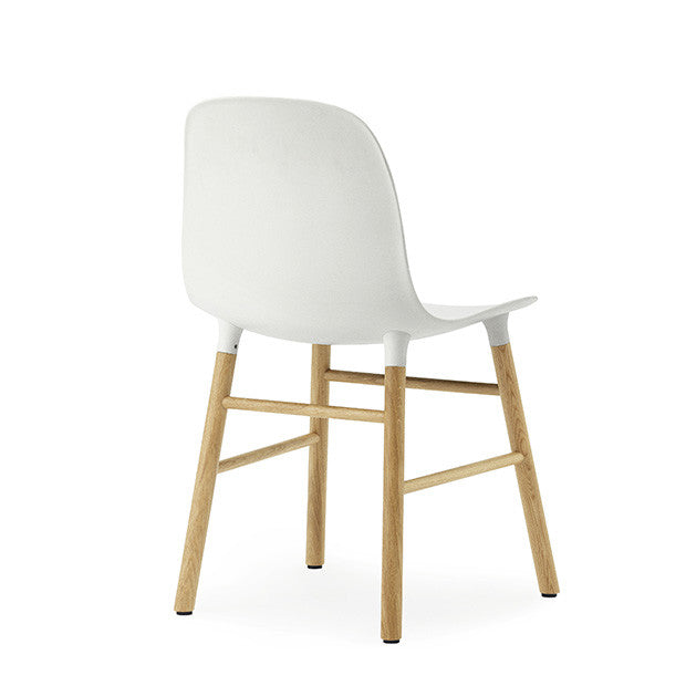 Form Chair, White/Oak