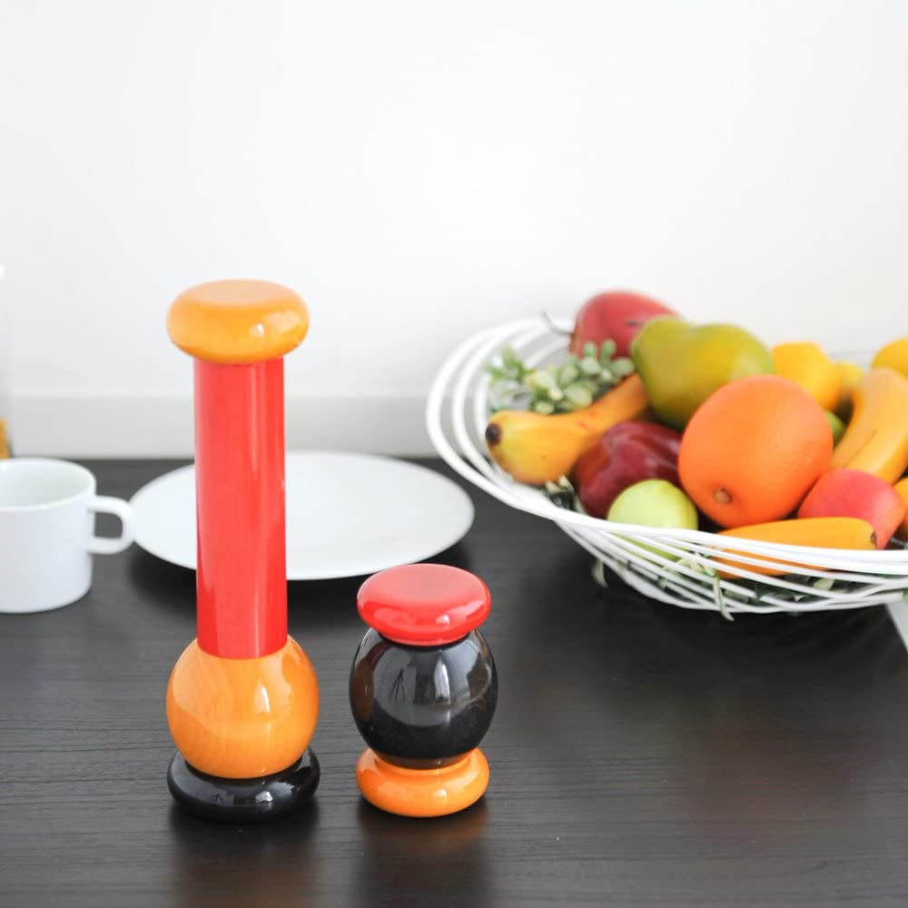 Twergi Tall Wood Pepper Mill, Red