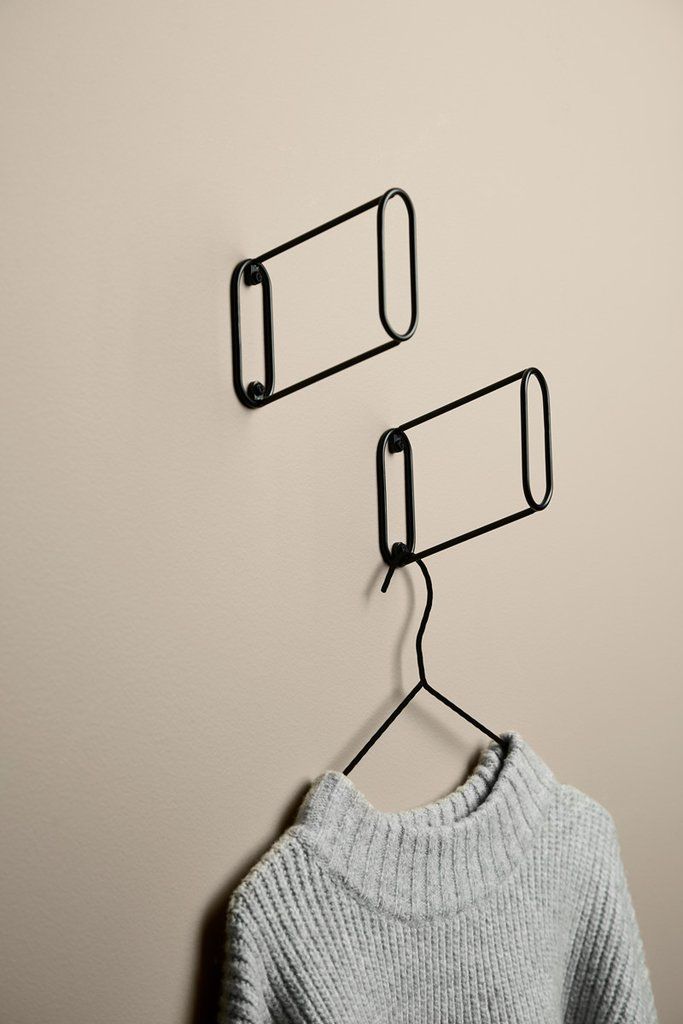 Eileen Wall Hook, Black