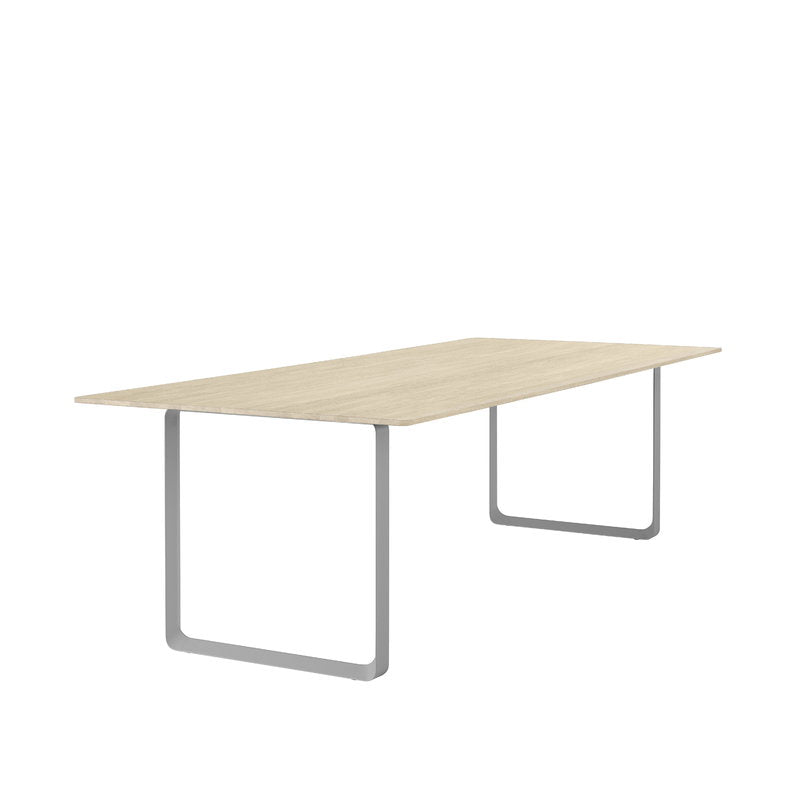 70/70 table, 170 x 85cm, Oak VeneerTop/Plywood/Grey legs