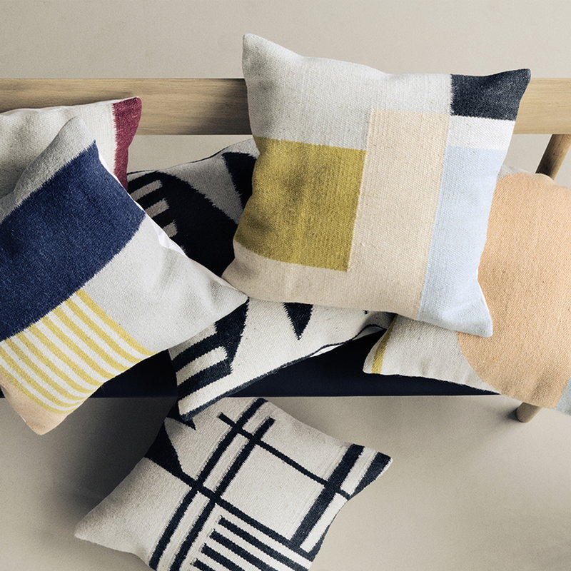 Kelim Cushion, Squares