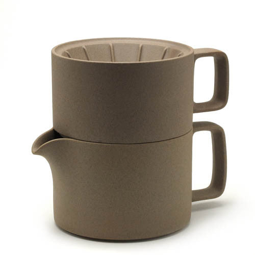 Hasami Porcelain Coffee Dripper, Brown