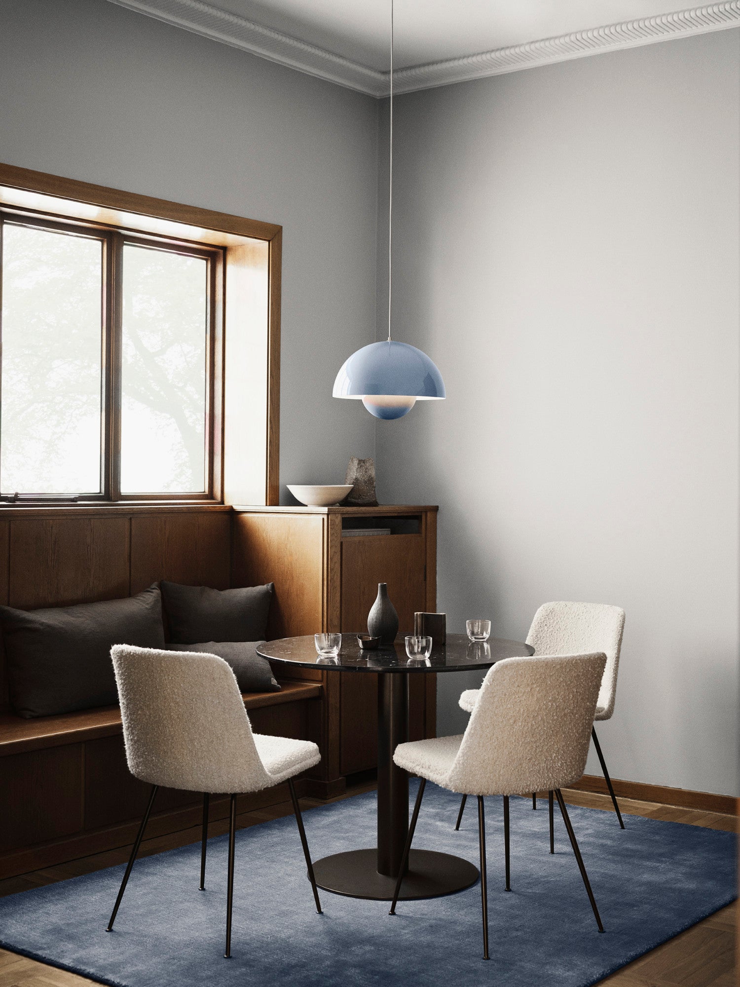 Flowerpot Pendant VP7, Light Blue