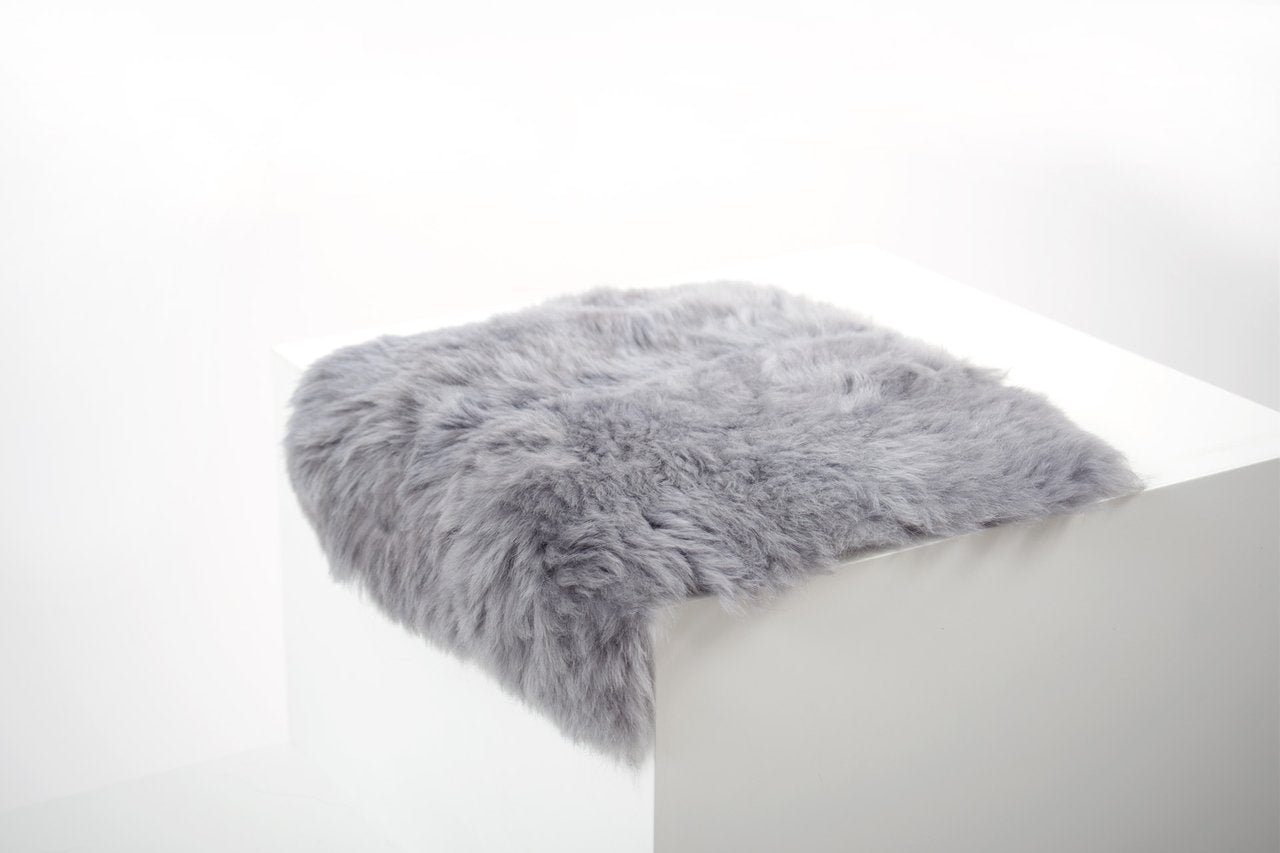 Shorn Silver Icelandic Sheepskin Chairpad