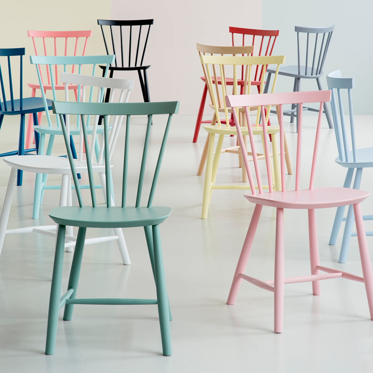 J46 Chair Poul Volther, Black