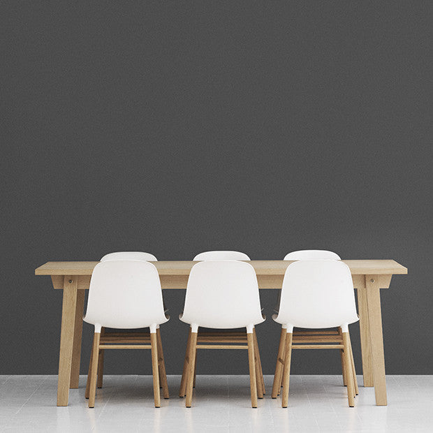 Form Chair, White/Oak