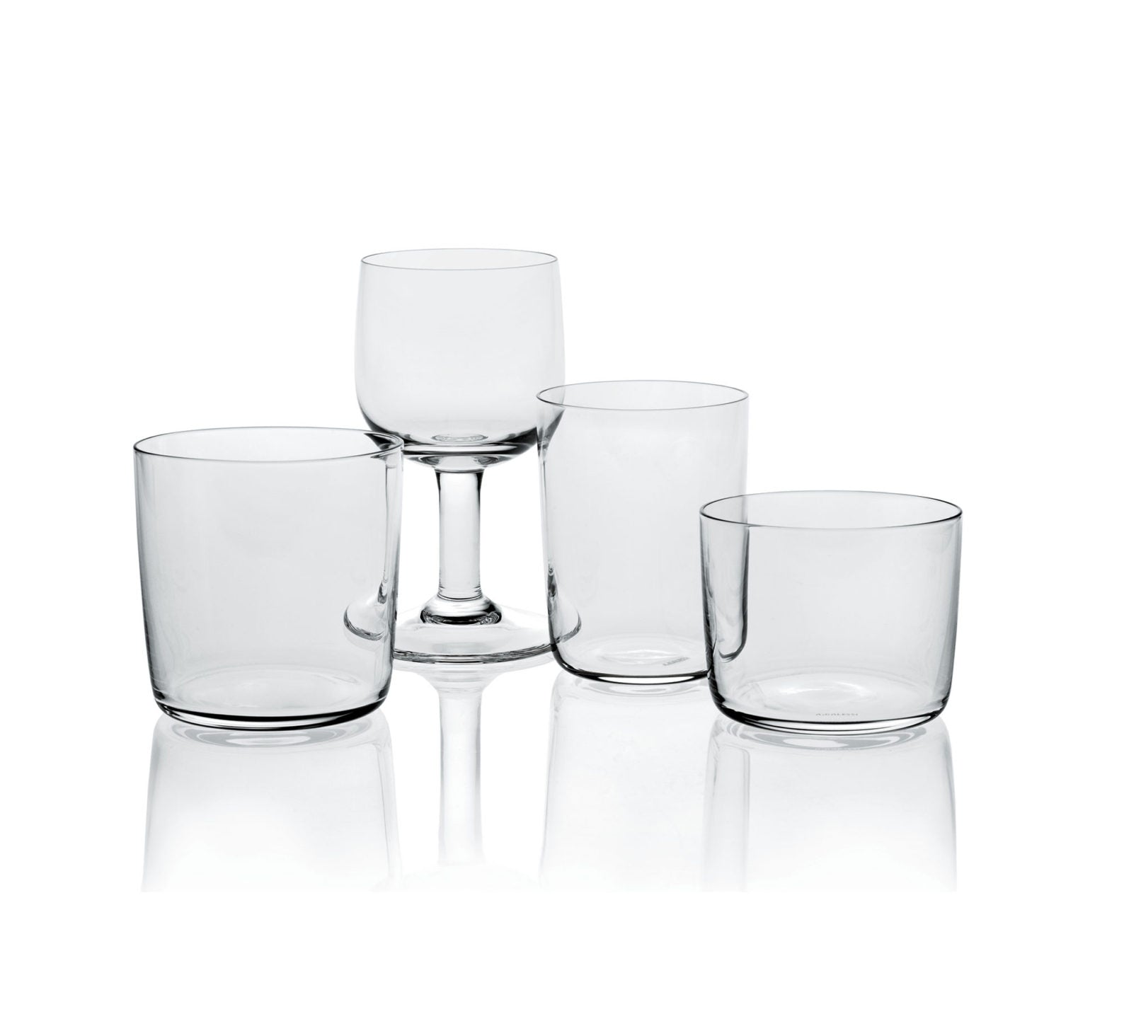 Alessi Stemmed Goblet, Glass Family, Set of 4