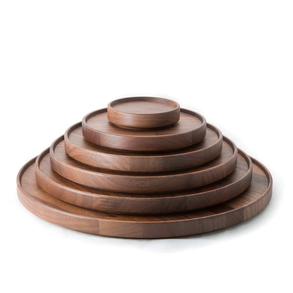Hasami Wood Tray/Coaster/Lid, 5.6, Walnut