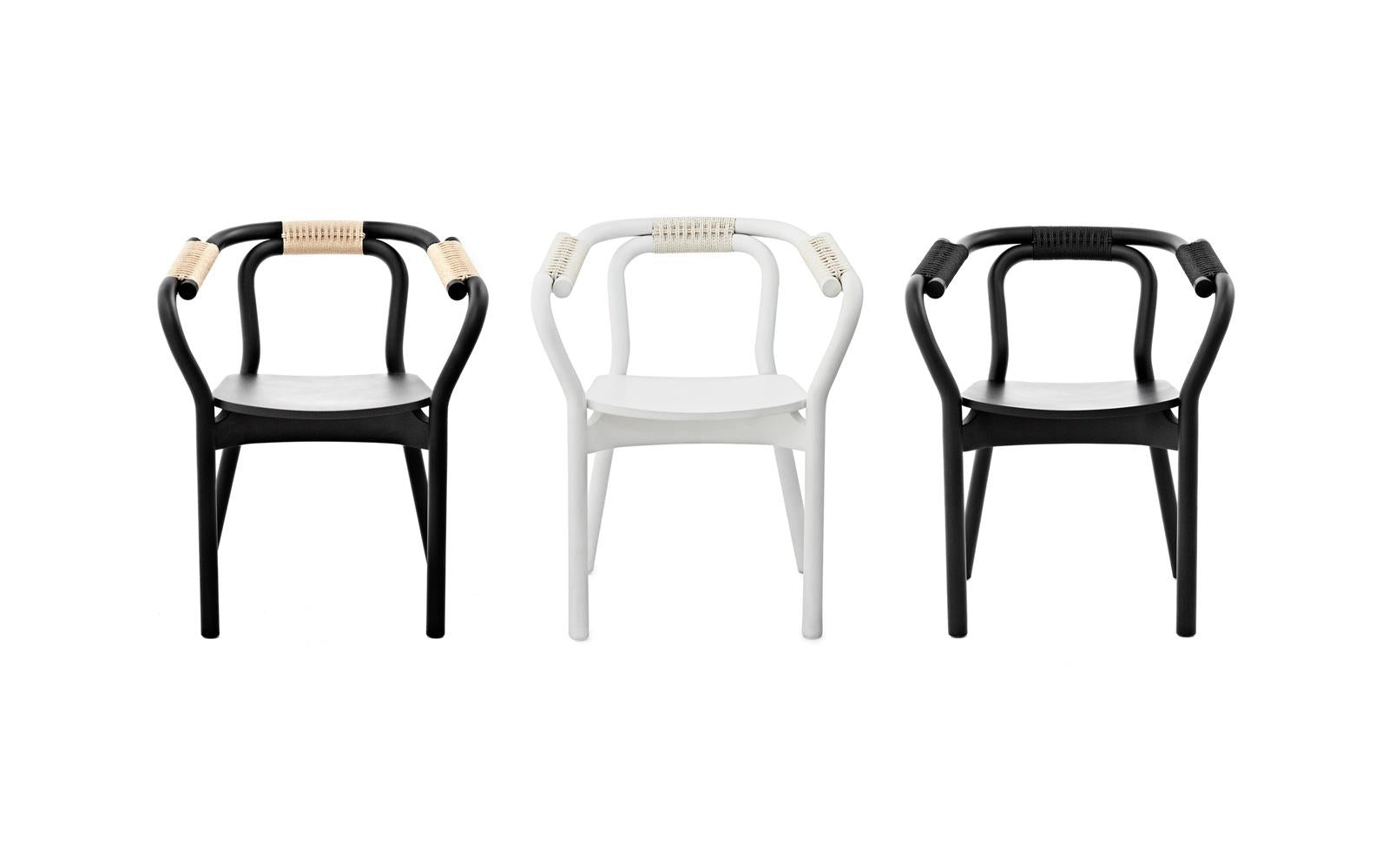 Knot Chair, Black/Nature