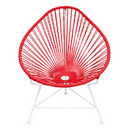 Acapulco Chair, Red Cord/ White Frame