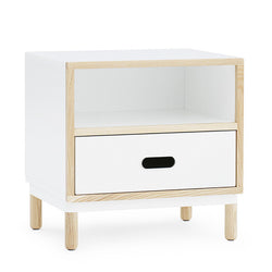 Kabino Bedside Table, White