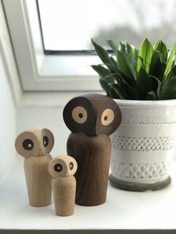 ArchitectMade Wood Owl, Mini, Natural