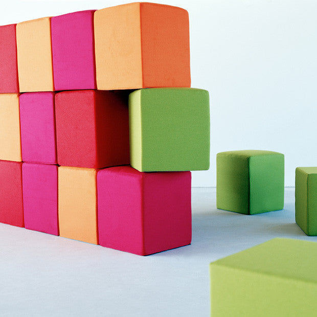 SPACE Pouf, 624 mandarin, Felt