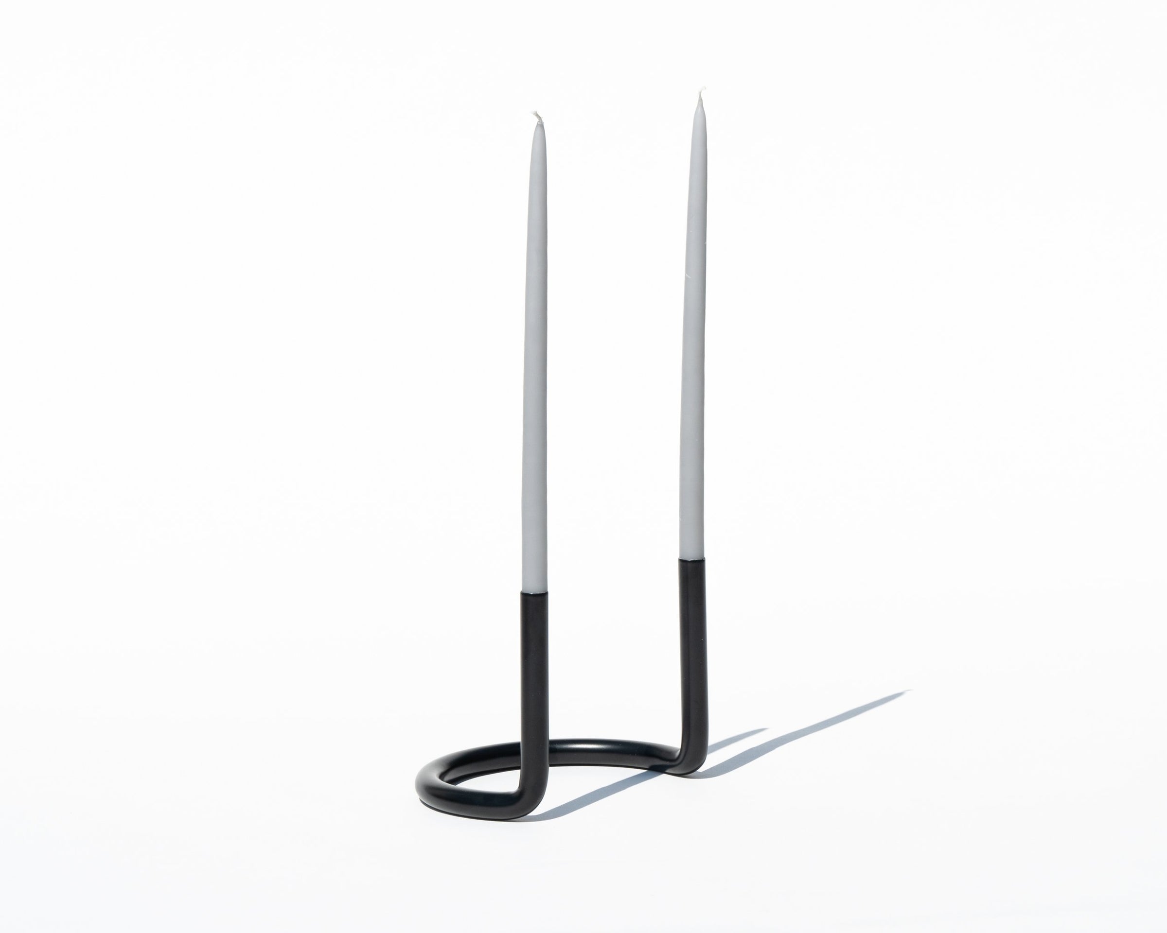 Gemini Candleholder, Black