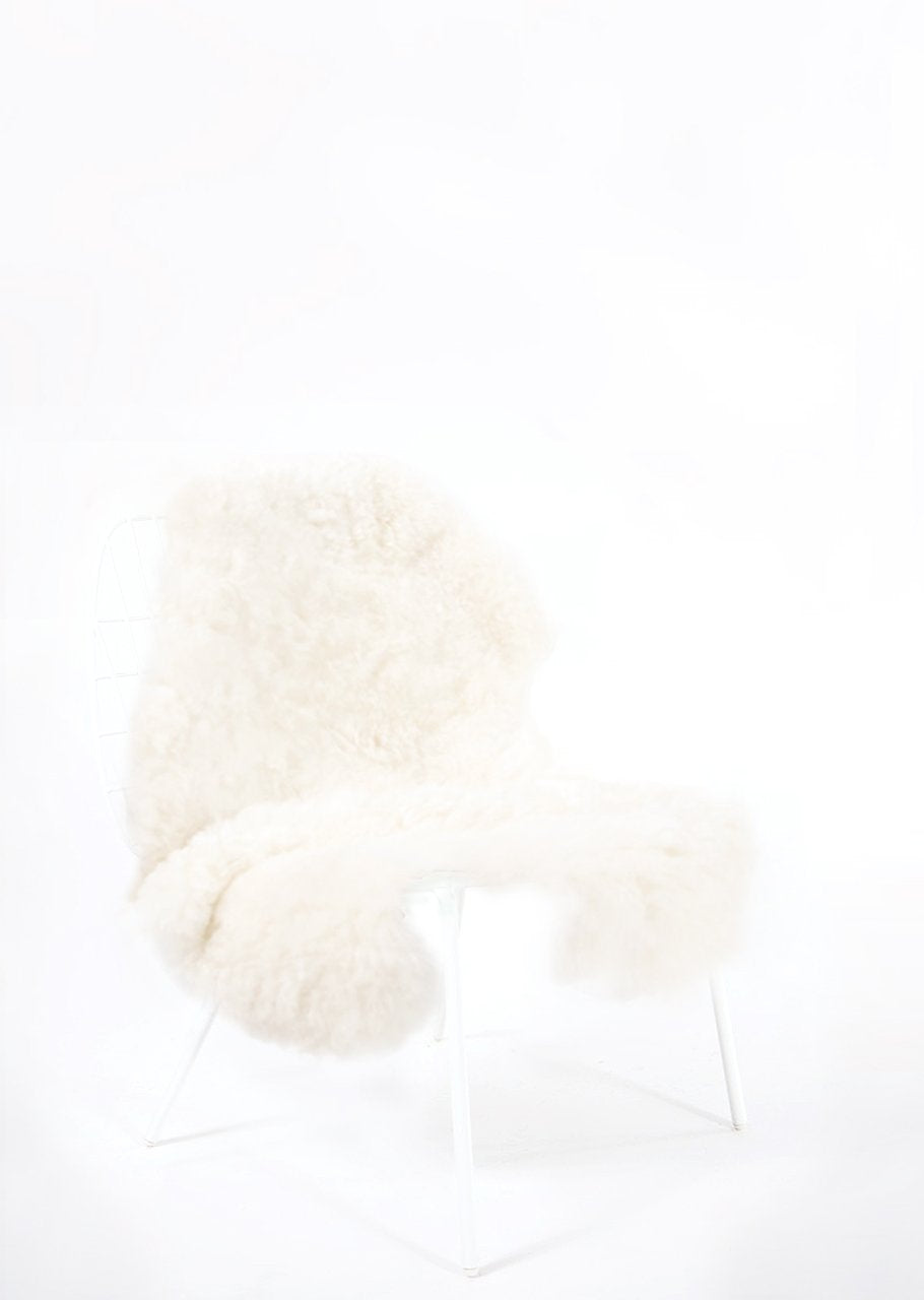 Shorn White Icelandic Sheepskin