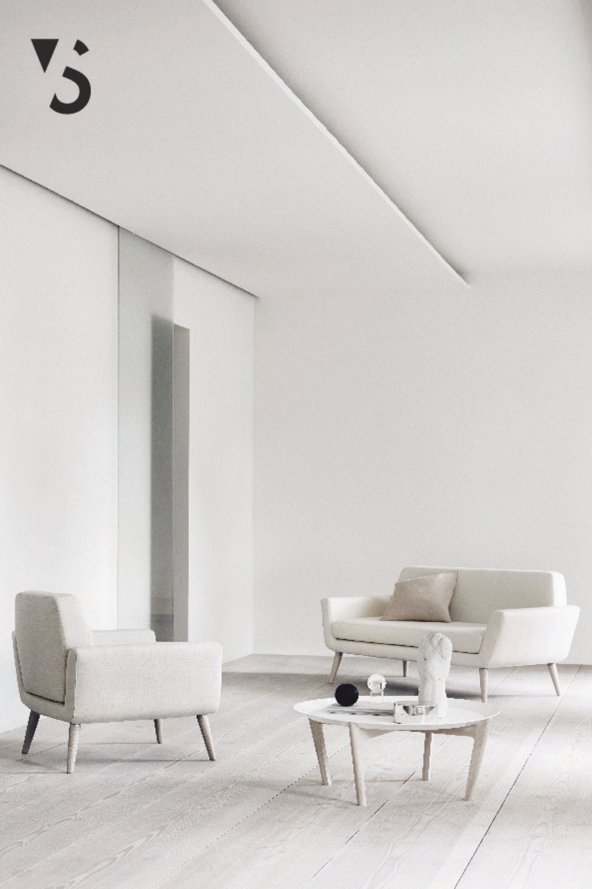 Scope chair, Light Grey Felt 620