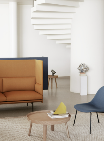 Around Coffee Table, Small, Light Blue