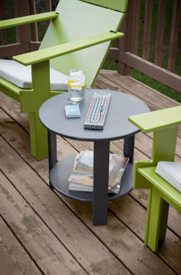 Lollygagger End Table, Charcoal, 19"