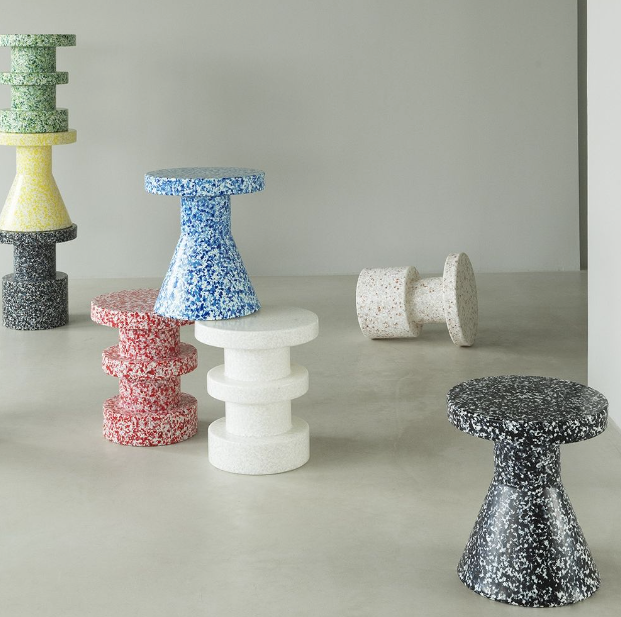 Bit Stool, Black Multi