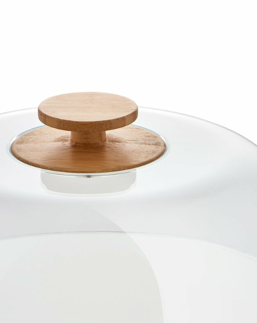 Mattina Small Cake Stand, Warm Grey