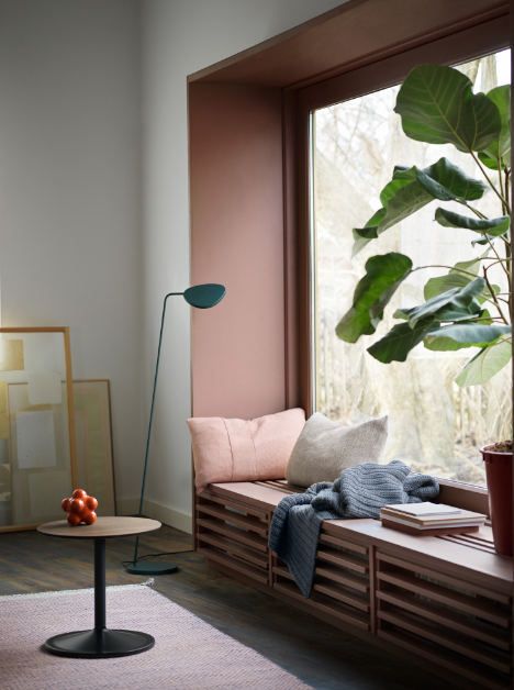 Ply Rug, Rose  55 x 33"