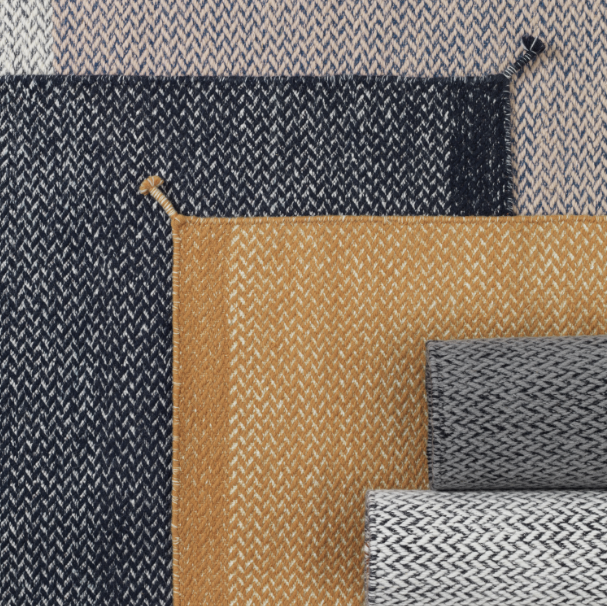 Ply Rug, Burnt Orange 55 x 33"