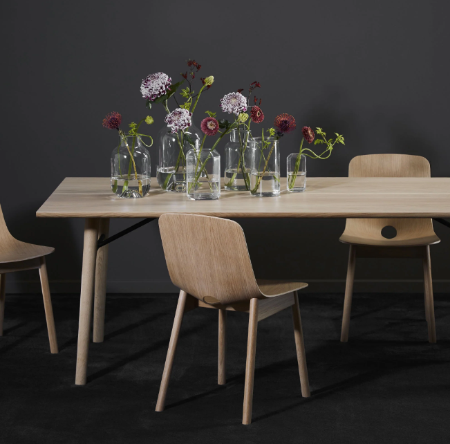 Mono Dining Chair, White Pigmented Lacquered Oak