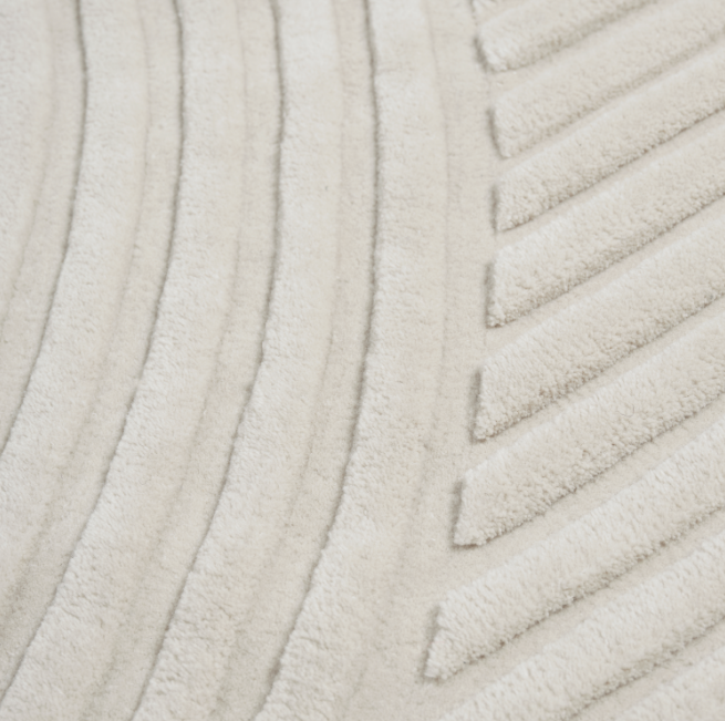 Relevo Rug, Off White, 6'5 x 9'8
