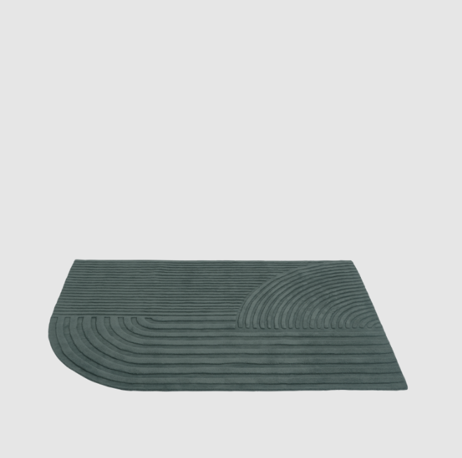 Relevo Rug, Dark Green, 6'5 x 9'8