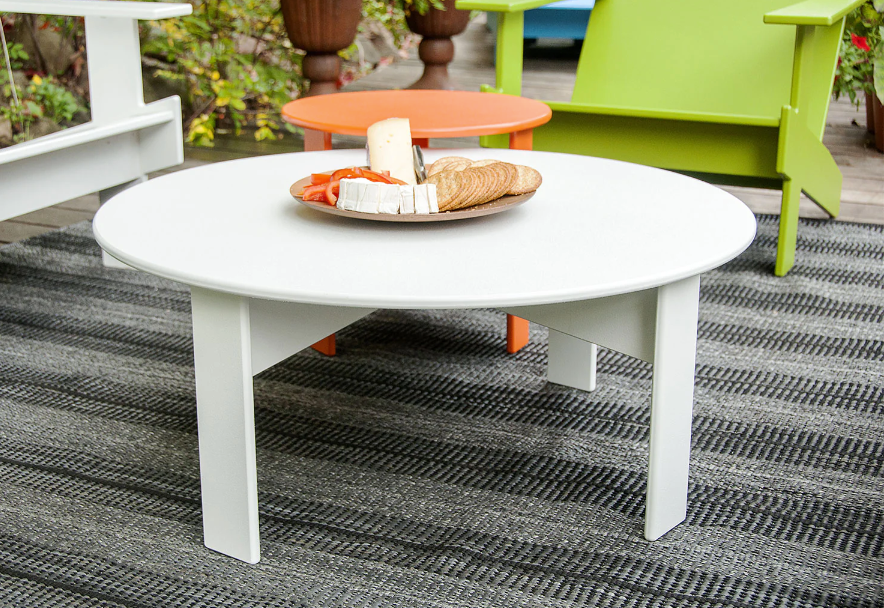 Lollygagger Cocktail Table, Round 30", Charcoal Grey