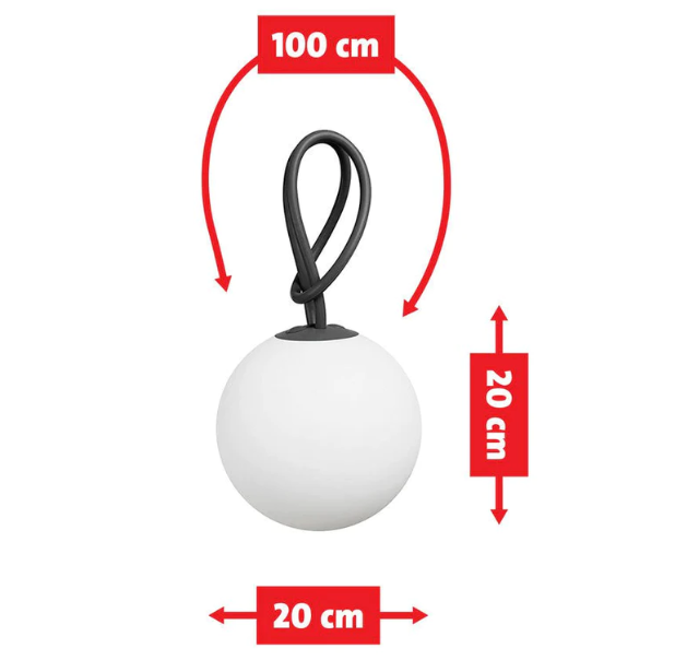 Bolleke Pendant Light, Light Grey