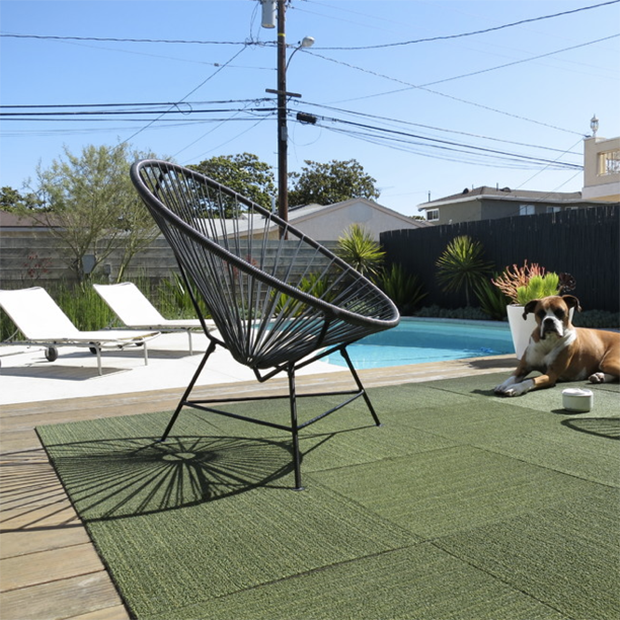Condesa Chair, Grey Cord/White Base