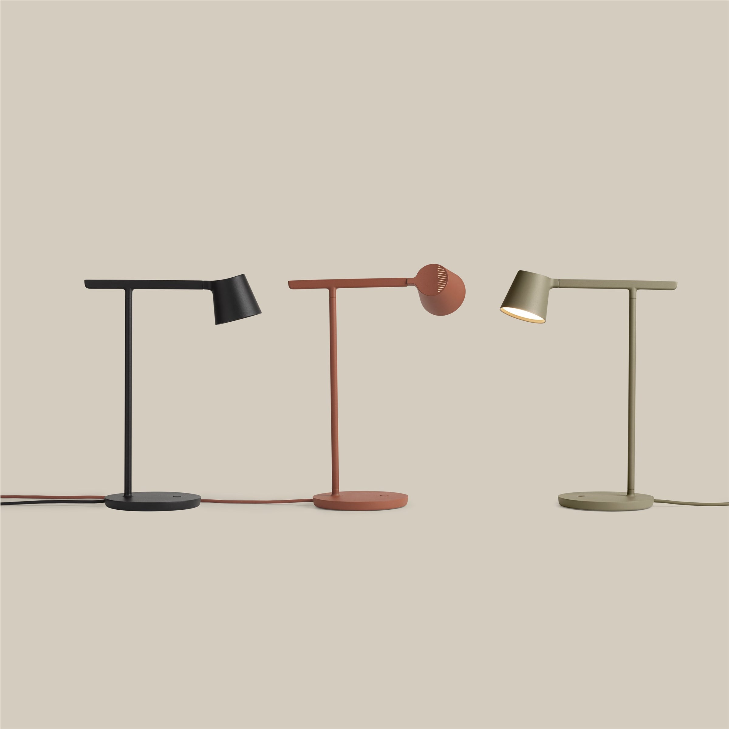 Tip Table Lamp, Copper Brown