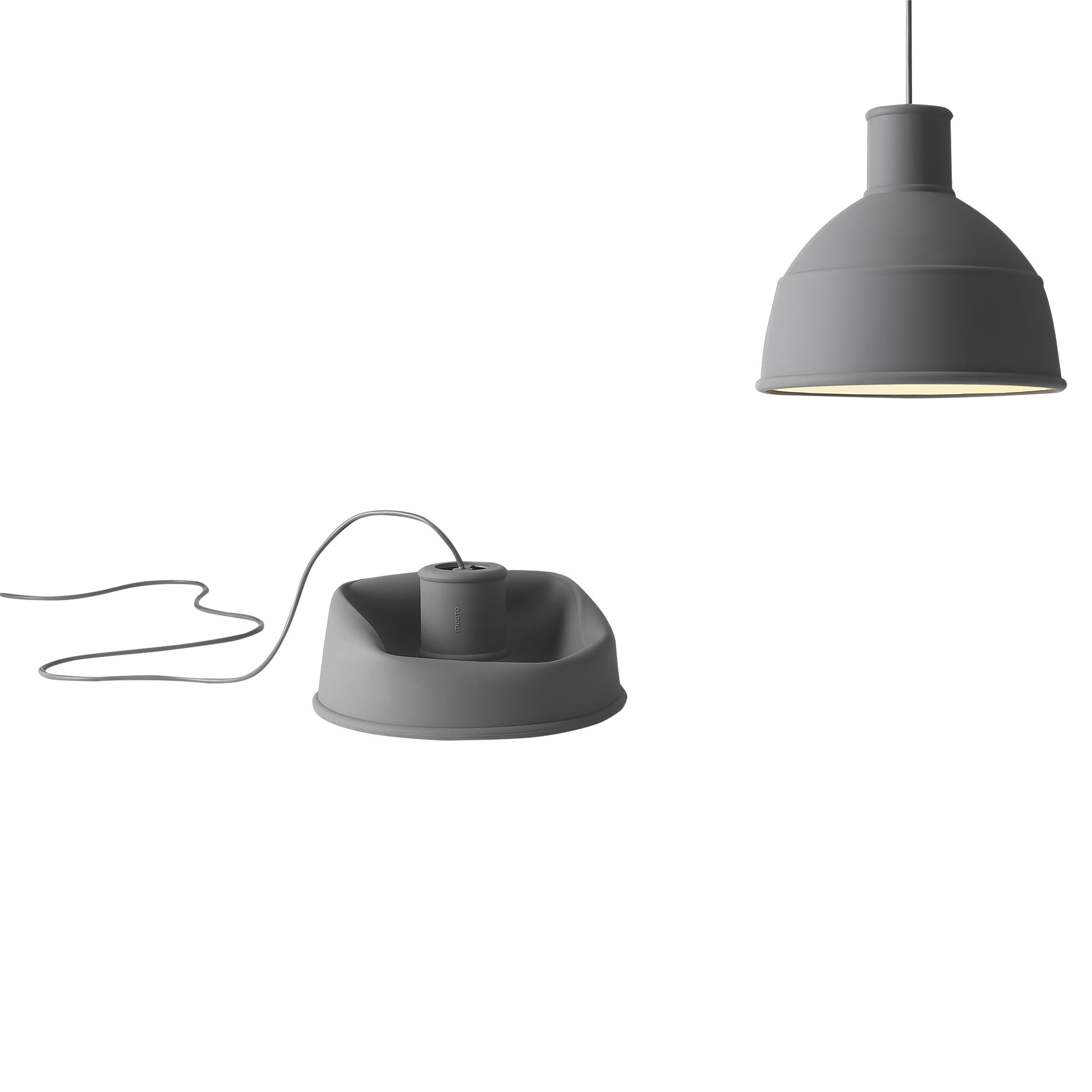Unfold Pendant, Dark Grey