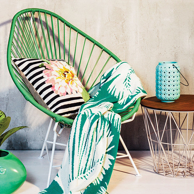 Acapulco Chair, Cactus Green Cord/White Base