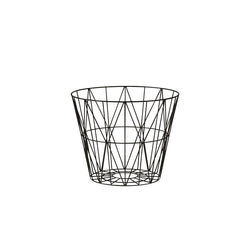 Wire Basket, Large, Black 60x45cm